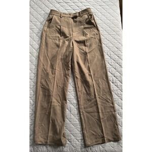 NIMIN Women's High Waisted Wide Leg Business Casual Pants Size Small Brown